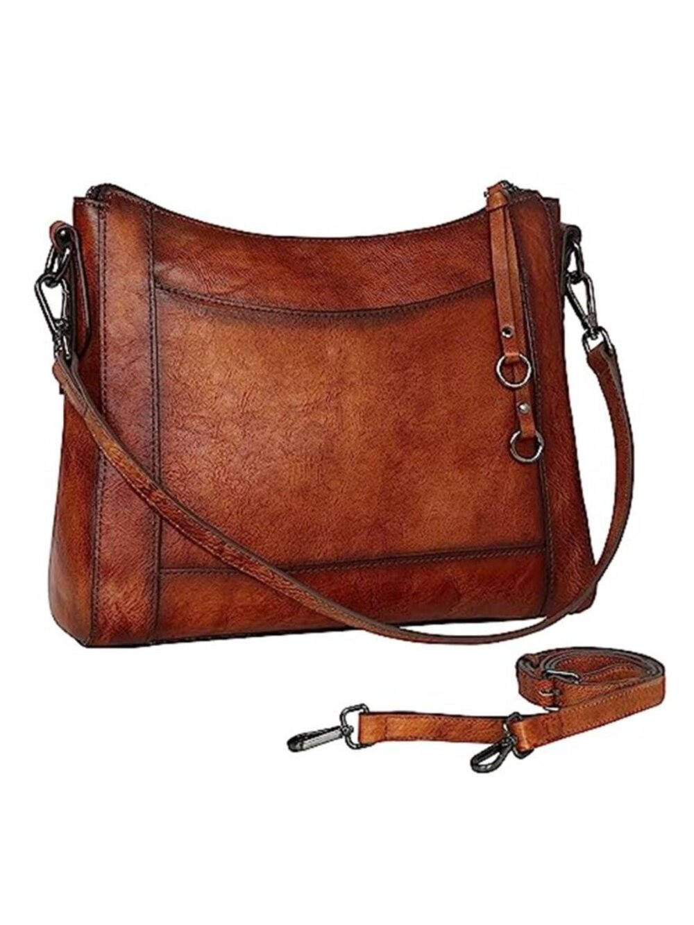 Women Genuine Leather Crossbody Bag Shoulder Purse Handbag Adjustable Strap